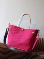 [TOP] Louis Vuitton Neverfull Bandoulière Inside Out MM Size Pink Pondichery Bag - Image 3