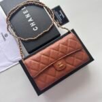 Chanel 23 Wallet on Chain- Brown Bag - Image 8