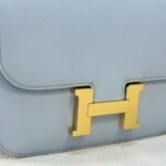 Hermes Epsom Bleu Lin Evercolor Mirror Constance Gold Hardware - Image 11