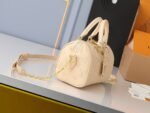 LV Nano Speedy Monogram Empreinte Leather-Beige - Bag - Image 9