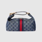 Gucci Vanity Top Handle Blue and white GG denim - Bag