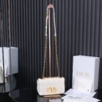 [TOP] Dior Small Caro Bag Ivory Supple Cannage Calfskin White - Bag - Image 3