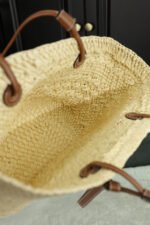 LOEWE Small Anagram basket Raffia Tote Bag - Image 9