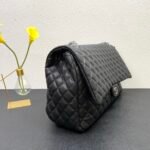 CHANEL 17C Large Airport Bag Maxi Black Silver - Image 2