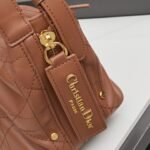 Dior D-Journey Bag -Light Gold-Tone Flat Macrocannage - Image 6