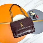 Saint Laurent YSL NIKI MEDIUM IN VINTAGE LEATHER Wine - Bag - Image 2