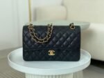 [TOP]Chanel Classic Flag Bag Classic Double Flap Black Caviar Gold Hardware - Bag - Image 13
