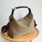 Gucci Brera crossbody bag Sand and dark brown GG canvas - Bag - Image 7
