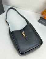 Saint Laurent LE 5 À 7 small bag in soft python Black - Bag - Image 4