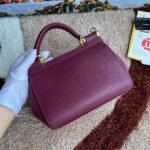 [TOP] Dolce & Gabbana Sicily Handbag - Burgundy Bag - Image 6