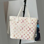 Louis Vuitton Neverfull Gradient Red MM Shopper Bag