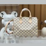 Louis Vuitton Speedy Bandoulière 25 Damier Azur Canvas Women Handbag - Bag - Image 3
