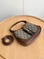 Gucci Jackie 1961 Shoulder Bag Mini GG Beige/Ebony - Bag - Image 7