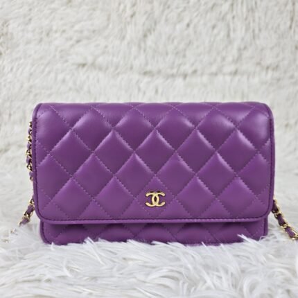 Chanel Shoulder Crossbody Gold Buckle Lattice Cowhide Bag