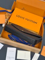 Louis Vuitton LV Félicie Pochette Navy Crossbody Bag - Image 6