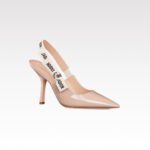 [TOP] J'Adior Slingback Pump Beige Patent Shoes