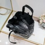 Dior Toujours Bag - Black Macrocannage Calfskin - Image 7