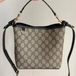 Gucci GG Emblem Bucket Bag - Black - Image 10