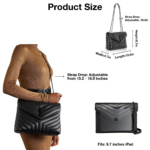 SAINT LAURENT Loulou Medium quilted leather shoulder bag black - Bag - Image 4