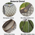 Gucci Ophidia Mini Collection Handbag - Beige And Dark Brown Bag - Image 3