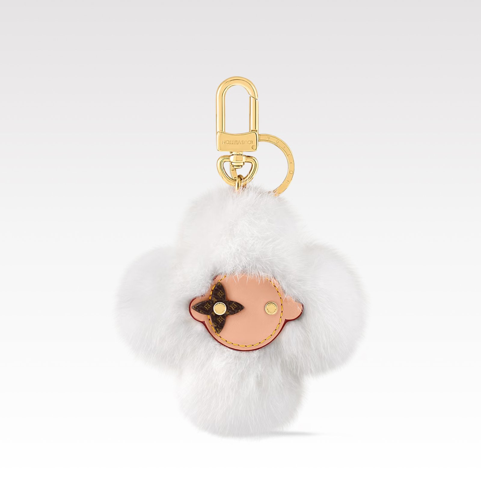 d44800d6190939db4ddc3f983318b082ec61429fea04e17f7e5284a0912de4f8 Louis Vuitton Vivienne Fur Key Holder Bag Charm - Image 1