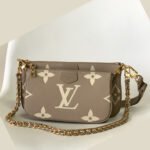 Louis Vuitton Multi Pochette Accessoires Crossbody Brown Bag