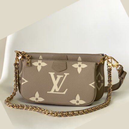 Louis Vuitton Multi Pochette Accessoires Crossbody Brown Bag