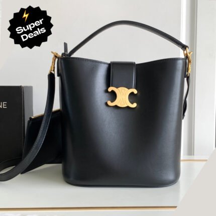 Celine Louise Medium Smooth Cowhide Handbag - Black Bag
