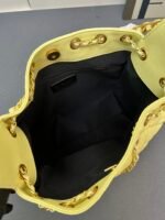 CHANEL 25 Small Handbag Grained Calfskin & Gold-Tone Metal Light Yellow - Bag - Image 8