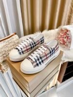 Burberry New Listing Temperament White Shoes - Classic Plaid Shoes - Image 5
