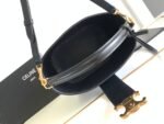 Celine Louise Medium Smooth Cowhide Handbag - Black Bag - Image 5