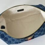 Gucci Vanity Top Handle Blue and white GG denim - Bag - Image 8