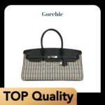[TOP]Hermes Shoulder Birkin Light 39 Multicolor Toile and Black Swift Palladium Hardware