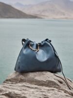 Songmont Medium Gather Bag Set - Navy (Contrast Tone) - Image 8