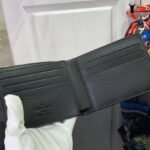 [TOP]LOUIS VUITTON LV Biffold Wallet Black Men's - Image 8