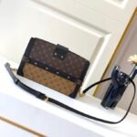 LOUIS VUITTON Pochette Trunk Cloth Clutch Bag Brown - Bag - Image 3