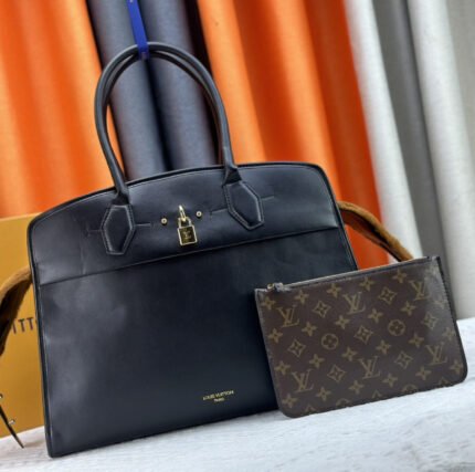Louis Vuitton City Steamer Large Handbag - Black Bag