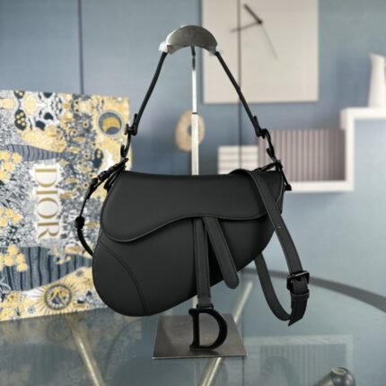 Dior Black Saddle Bag