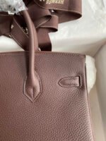 Hermes Birkin Togo Retourne Bag Golden-Dark Brown Bag - Image 3