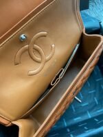 Chanel Classic Double Flap Bag Dark Caramel Silver Hardware - Bag - Image 7