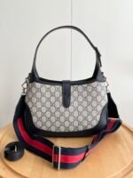 Gucci Jackie 1961 small GG shoulder bag Beige and blue GG canvas - Bag - Image 2