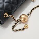 [TOP] Chanel Mini CC Pearl Crush Classic Flap Gold Hardware Black - Bag - Image 11