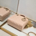 Dior Small Lady Dior Bag Powder Patent Cannage Calfskin Golden Hardware - Bag - Image 6