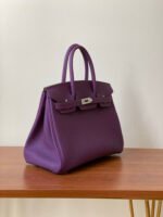 Hermes Birkin Togo Retourne Bag Golden-Purple Bag - Image 4
