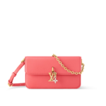 Louis Vuitton Wallet On Chain LV Bloom - Sweet Coral