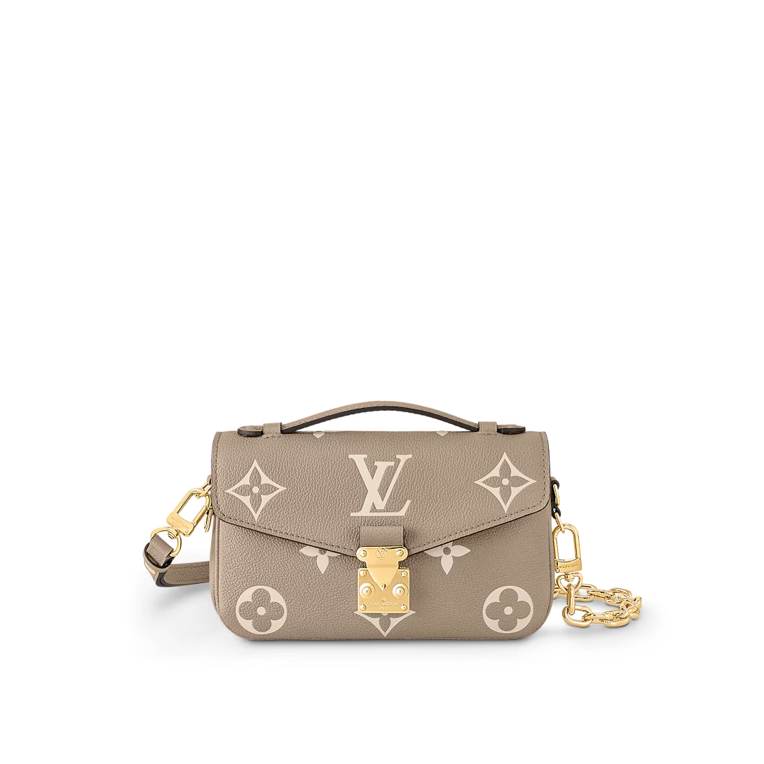 df52eb340b02408f7ff8a9a98e981c00 Louis Vuitton Pochette Métis East West - Tourterelle Grey/Crème Beige - Image 1