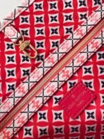 Louis Vuitton Neverfull MM Shopping Bag - Red and White Bag - Image 9