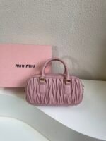 Miu Miu Arcadie matelassé nappa leather bag Pink S-wide Size - Bag - Image 2