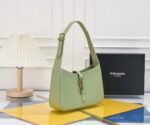 SAINT LAURENT YSL Le 5 à 7 Hobo Bag Leather-Green - Bag - Image 10