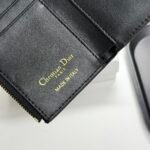 Dior Saddle Lotus Wallet Goatskin - Black - Image 9